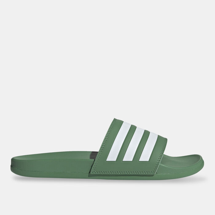 adidas Adilette Comfort Slides Green adidas Adilette Comfort Slides Green image number 1