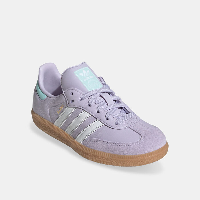 adidas Originals Kids' Samba OG Shoes Purple adidas Originals Kids' Samba OG Shoes Purple image number 1