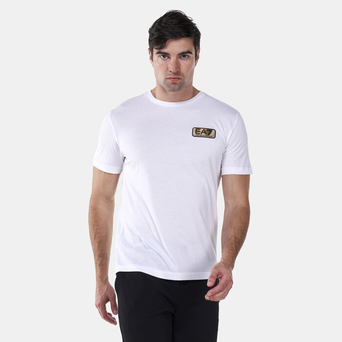 EA7 Emporio Armani Men's Train Gold Label T-Shirt White EA7 Emporio Armani Men's Train Gold Label T-Shirt White image number 0