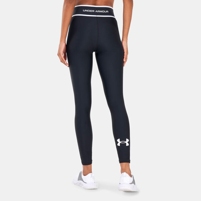Under Armour Women's HG Armour Branded WB Leggings Black Under Armour Women's HG Armour Branded WB Leggings Black image number 1