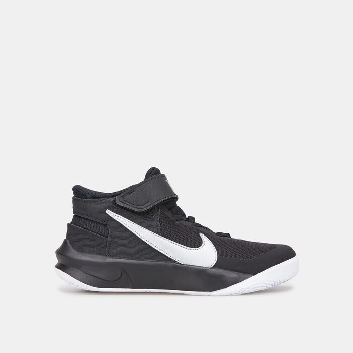 Nike Kids' Team Hustle D10 FlyEase Shoe Black Nike Kids' Team Hustle D10 FlyEase Shoe Black image number 0