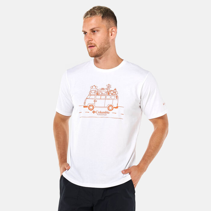 Columbia Men's Sun Trek™ Short Sleeve Graphic T-Shirt White Columbia Men's Sun Trek™ Short Sleeve Graphic T-Shirt White image number 0