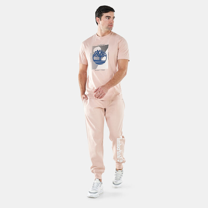 Timberland Men's Tree Logo Graphic T-Shirt Pink image number 2