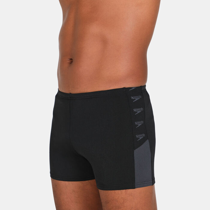 Speedo Men's Boom Logo Splice Swimming Shorts Black Speedo Men's Boom Logo Splice Swimming Shorts Black image number 2
