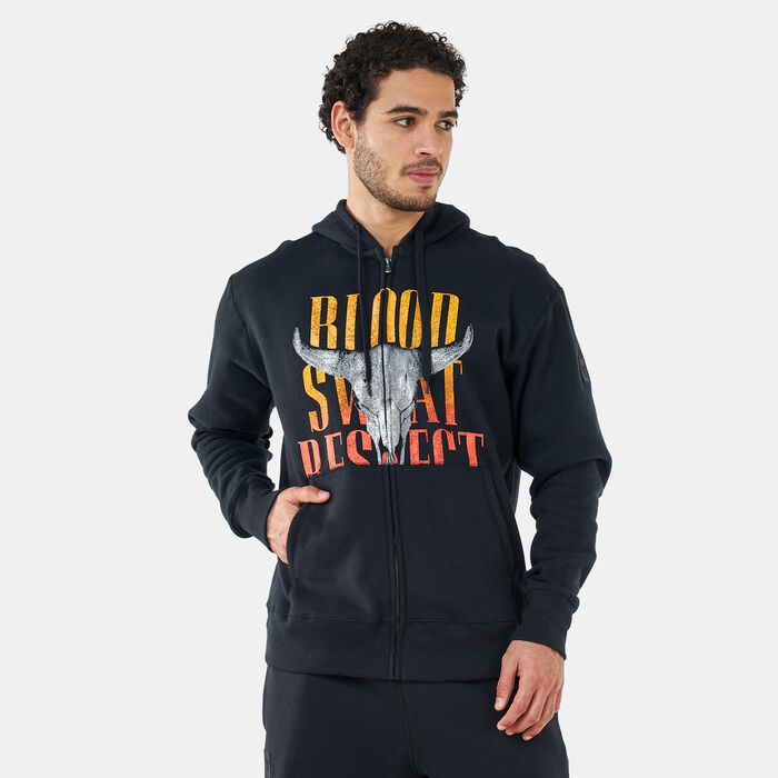 Under Armour Men's Project Rock Originators Full-Zip Hoodie Black Under Armour Men's Project Rock Originators Full-Zip Hoodie Black image number 0
