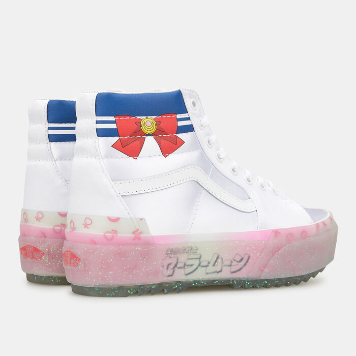 Vans Sailor Moon Sk8-Hi Stacked Unisex Shoe Silver Vans Sailor Moon Sk8-Hi Stacked Unisex Shoe Silver image number 2