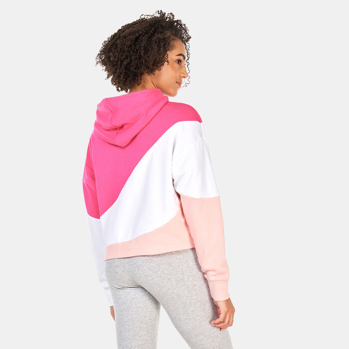 PUMA Women's POWER Cat Pullover Hoodie Pink PUMA Women's POWER Cat Pullover Hoodie Pink image number 1