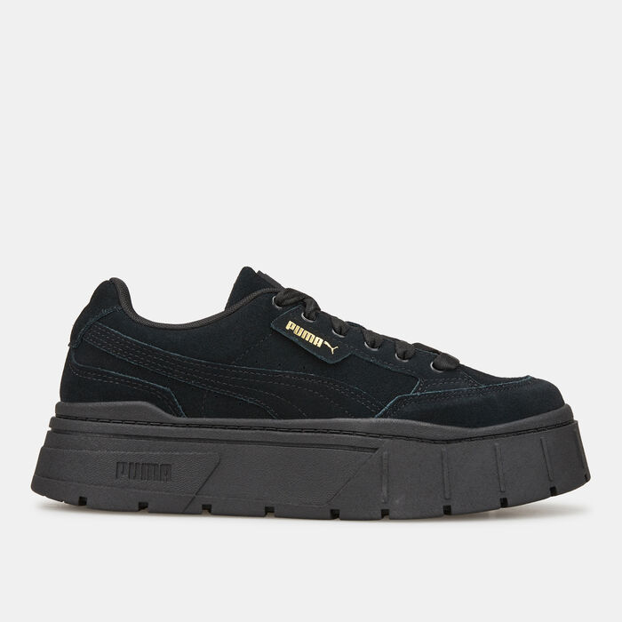 PUMA Women's Mayze Stack Suede Shoe Black image number 0
