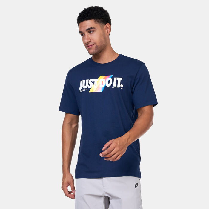 Nike Men's Sportswear Just Do It T-Shirt Blue Nike Men's Sportswear Just Do It T-Shirt Blue image number 0