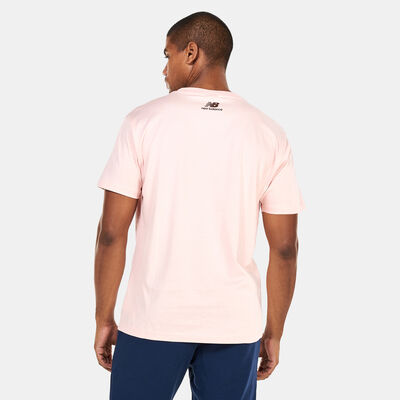 New Balance Men's NB Athletics 70s Run Graphic T-Shirt Pink