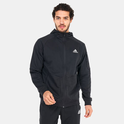 adidas Men's Essentials4GameDay Full Zip Hoodie Black adidas Men's Essentials4GameDay Full Zip Hoodie Black