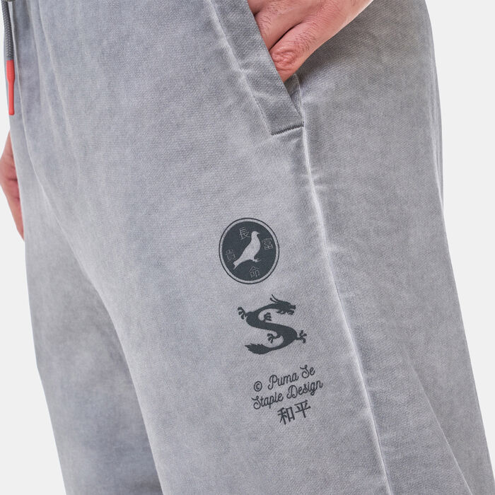 PUMA Men's Staple Sweatpants Grey PUMA Men's Staple Sweatpants Grey image number 3