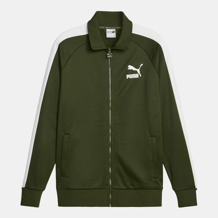 PUMA Men's T7 ICONIC Track Jacket Green image number 0