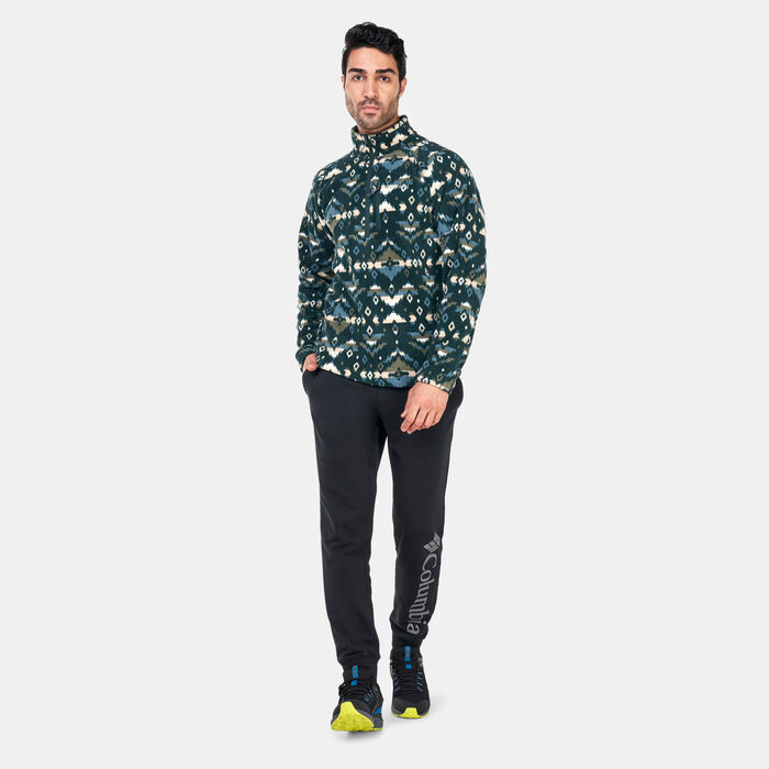 Columbia Men's Fast Trek™ Printed Sweatshirt Green image number 2