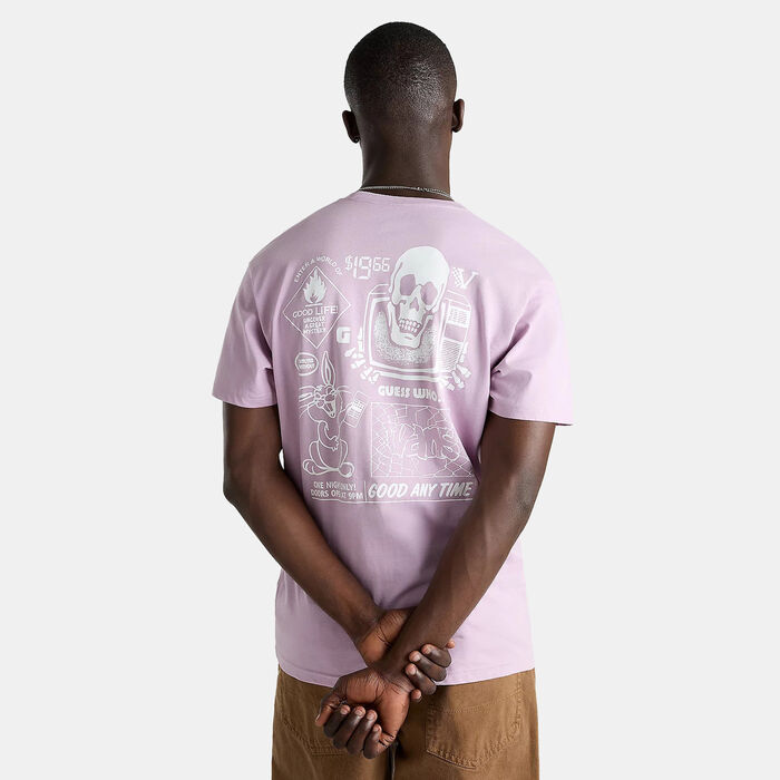 Vans Men's Crazy Eddy T-Shirt Purple image number 1