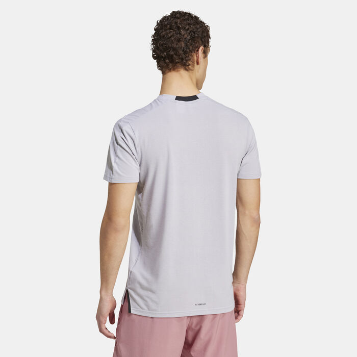 adidas Men's Designed For Training T-Shirt Grey adidas Men's Designed For Training T-Shirt Grey image number 1