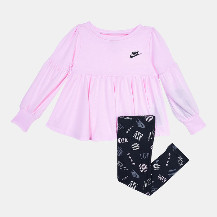 Nike Kids' Iconic Clash Top and Leggings Set (Baby and Toddler) Black image number 0