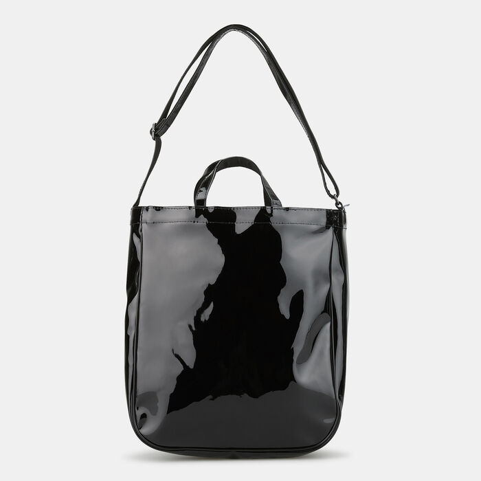 adidas Vintage Airliner Shopper Luxe Tote Bag Black adidas Vintage Airliner Shopper Luxe Tote Bag Black image number 1