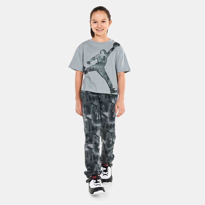 Jordan Kids' Essentials Printed Logo T-Shirt (Older Kids) Grey Jordan Kids' Essentials Printed Logo T-Shirt (Older Kids) Grey image number 2