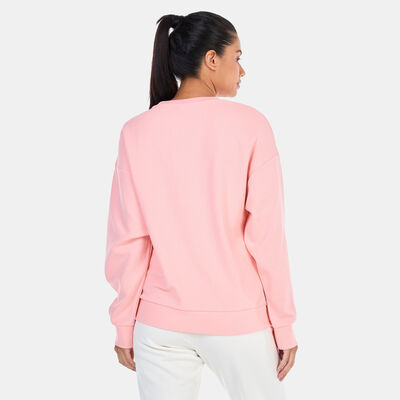 PUMA Women's Essentials Elevated Sweatshirt Pink PUMA Women's Essentials Elevated Sweatshirt Pink