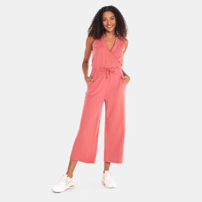 Nike Women's Yoga Dri-FIT French Terry Jumpsuit Pink