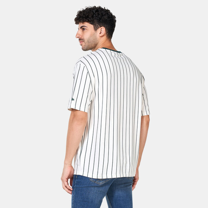 New Era New Era Heritage Pinstripe T-Shirt White New Era New Era Heritage Pinstripe T-Shirt White image number 1