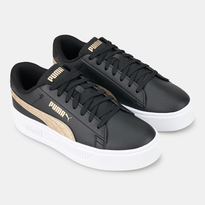 PUMA Women's Smash Platform v3 Space Metallics Shoe Black PUMA Women's Smash Platform v3 Space Metallics Shoe Black image number 1