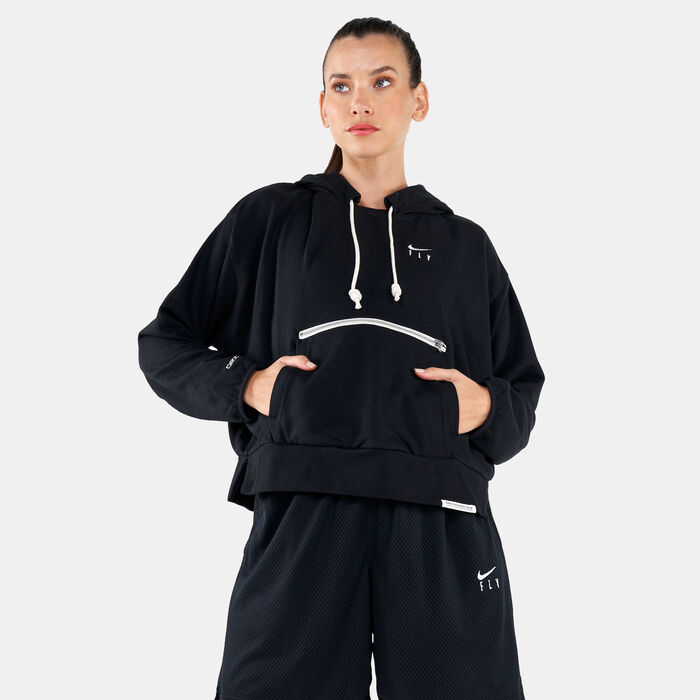 Nike Women's Dri-FIT Swoosh Hoodie Black image number 0