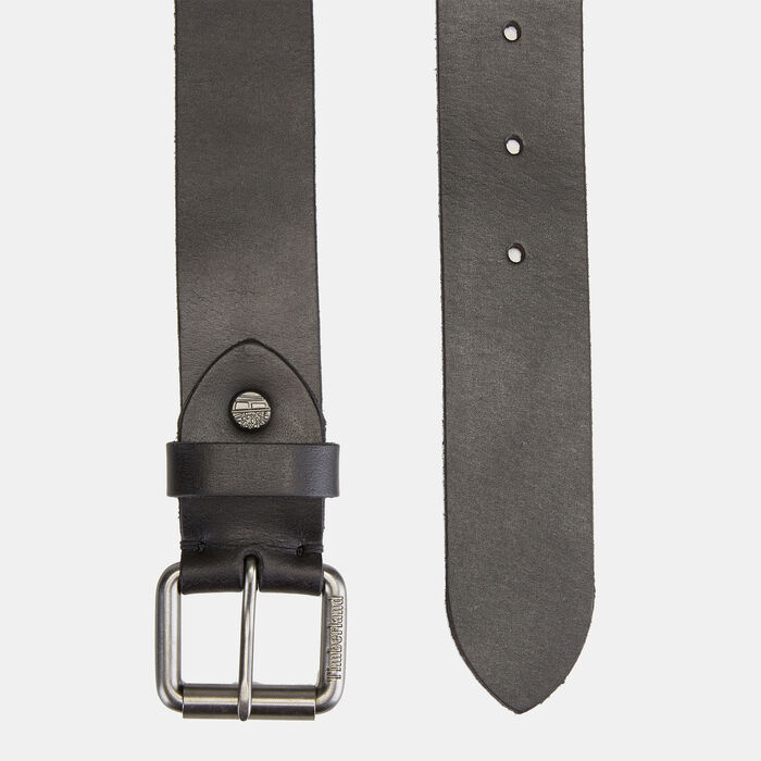 Timberland Roller-Buckle Buffalo Leather Belt Black Timberland Roller-Buckle Buffalo Leather Belt Black image number 1