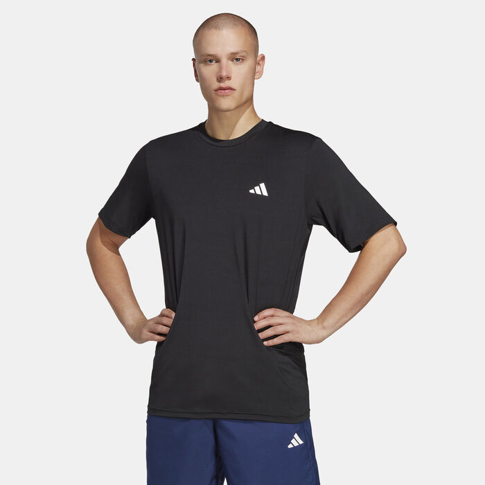 adidas Men's Train Essentials Stretch Training T-Shirt Black adidas Men's Train Essentials Stretch Training T-Shirt Black image number 0