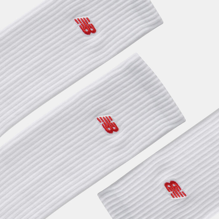 New Balance Patch Logo Crew Socks (3 Pairs) White New Balance Patch Logo Crew Socks (3 Pairs) White image number 1