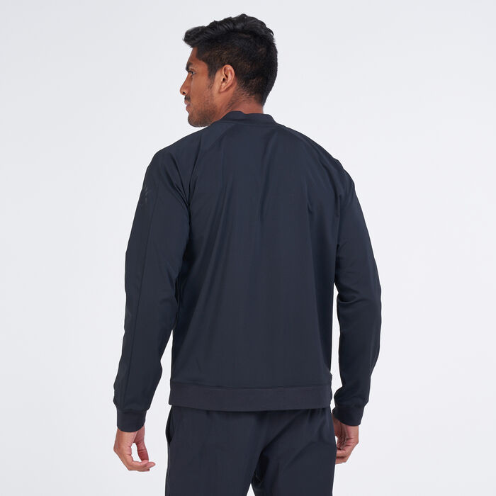 Under Armour Men's Curry UNDRTD Warmup Jacket Black Under Armour Men's Curry UNDRTD Warmup Jacket Black image number 1