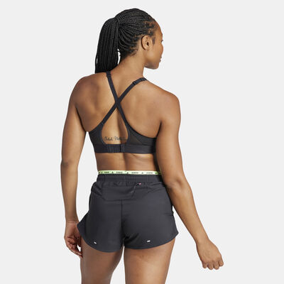 adidas Women's Ultimate Run Medium-Support Sports Bra Black