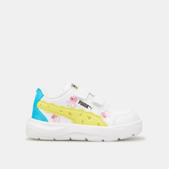 PUMA Kids' x SPONGEBOB Evolve Court Shoe (Baby And Toddler) White PUMA Kids' x SPONGEBOB Evolve Court Shoe (Baby And Toddler) White image number 0