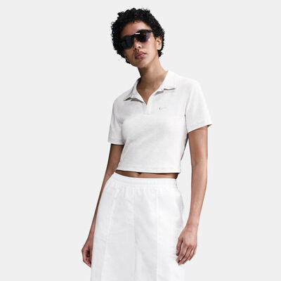 Nike Women's Sportswear Essential Polo Shirt White