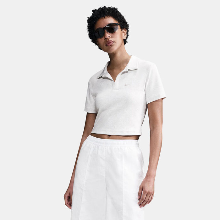 Nike Women's Sportswear Essential Polo Shirt White image number 0