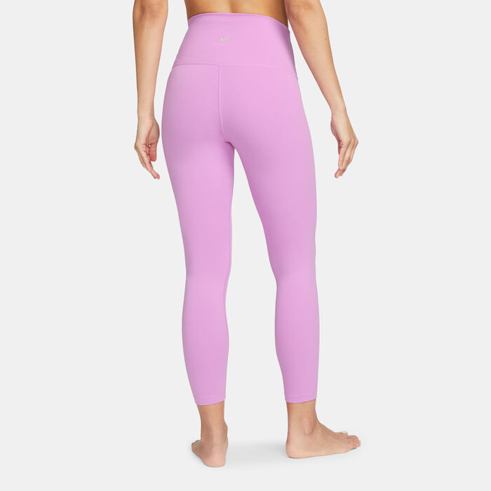 Nike Women's Yoga High-Waisted 7/8 Leggings Pink Nike Women's Yoga High-Waisted 7/8 Leggings Pink image number 1