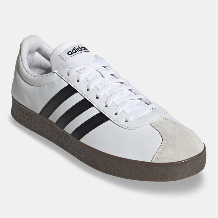 adidas Men's VL Court Base Shoes White adidas Men's VL Court Base Shoes White image number 1