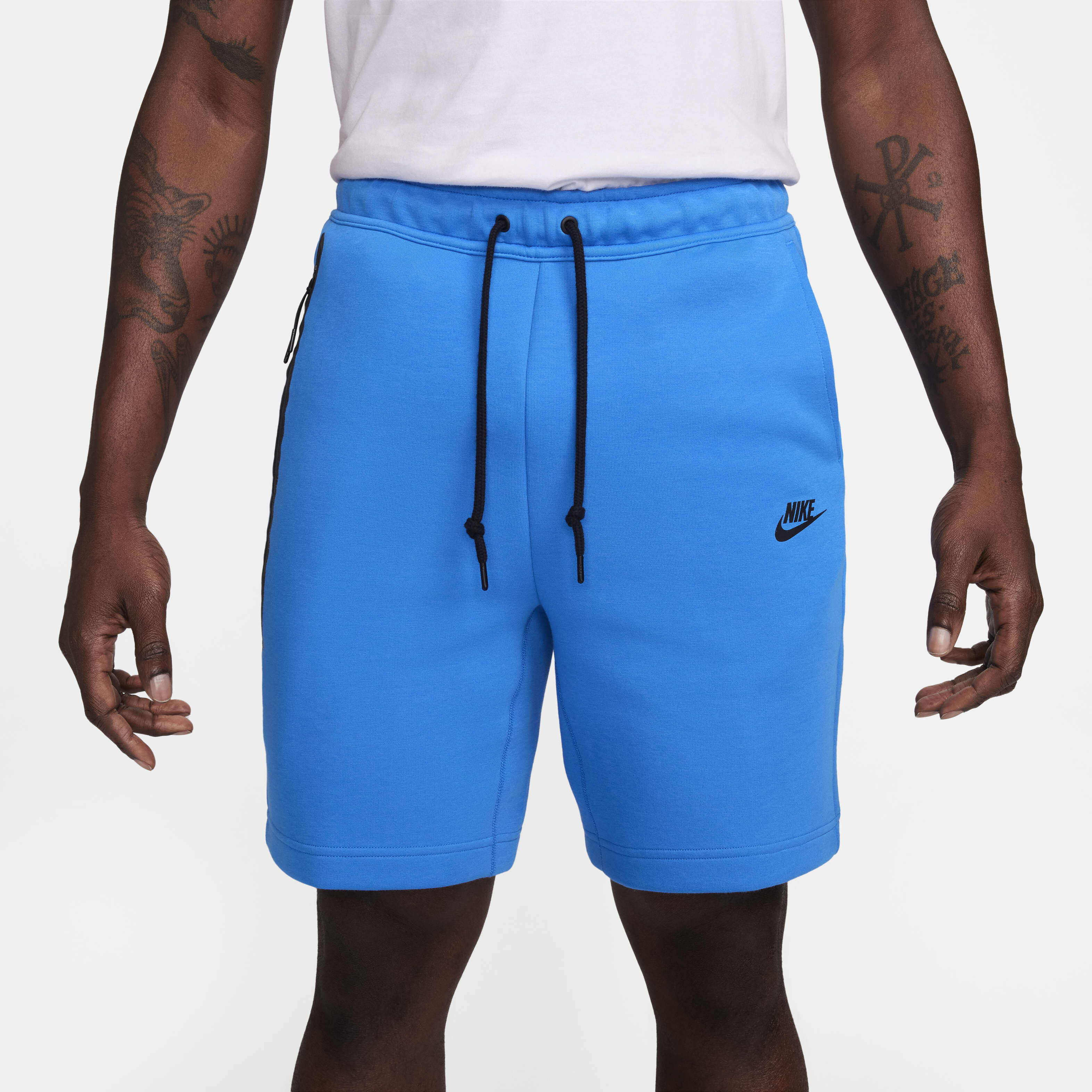 Nike tech fleece shorts blue top
