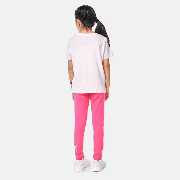 PUMA Kids' Animal T-Shirt and Leggings Set White PUMA Kids' Animal T-Shirt and Leggings Set White image number 1