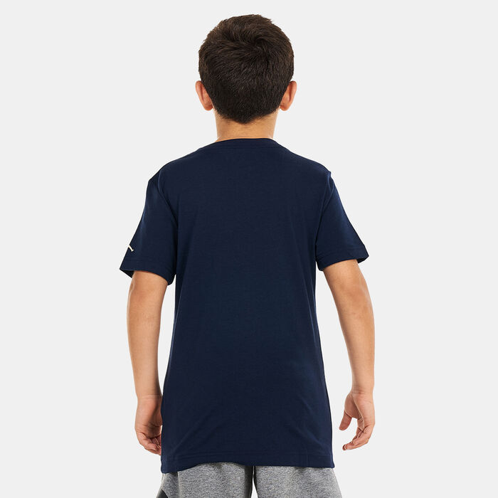 Jordan Kids' Essentials Plaid T-Shirt Blue Jordan Kids' Essentials Plaid T-Shirt Blue image number 1