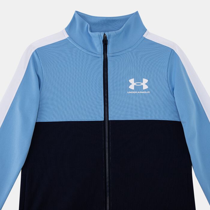 Under Armour Kids' Knit Colourblock Tracksuit Blue image number 1