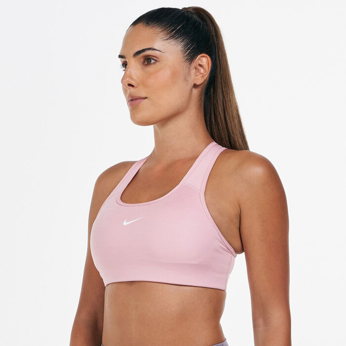 Nike Women's 1-Piece Pad Sports Bra Pink Nike Women's 1-Piece Pad Sports Bra Pink image number 0