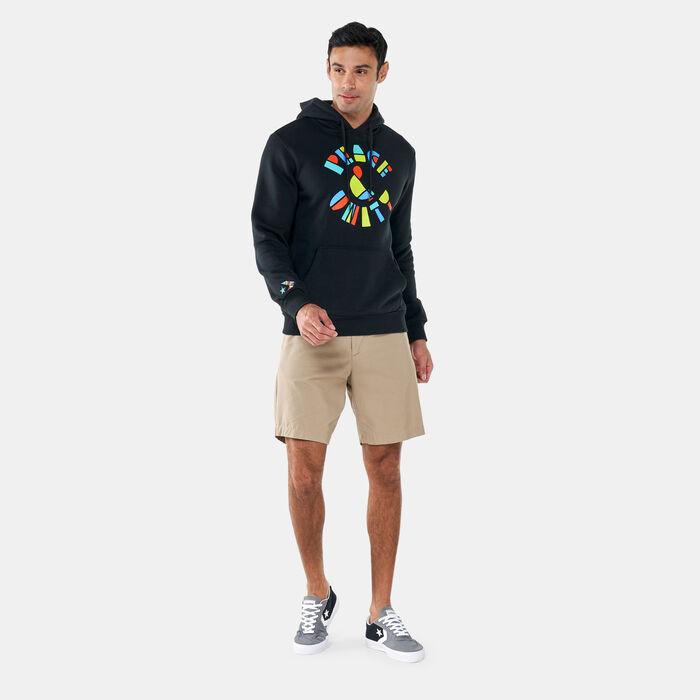 Converse Men's Peace and Unity Pullover Hoodie Black Converse Men's Peace and Unity Pullover Hoodie Black image number 2