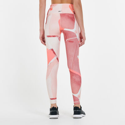 Reebok Women's Lux Bold Leggings Orange Reebok Women's Lux Bold Leggings Orange