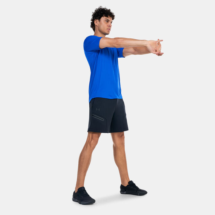 Under Armour Men's Unstoppable Fleece Shorts Black image number 2