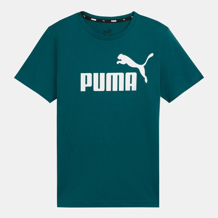 PUMA Kids' Essentials Logo T-Shirt Green PUMA Kids' Essentials Logo T-Shirt Green image number 0