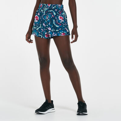 adidas Women's FARM Rio Floral Print Shorts White