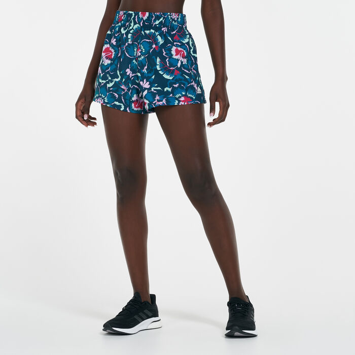 adidas Women's FARM Rio Floral Print Shorts White adidas Women's FARM Rio Floral Print Shorts White image number 0