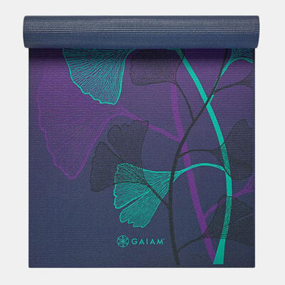 Gaiam Premium Lily Shadows Yoga Mat (6mm) Pink Gaiam Premium Lily Shadows Yoga Mat (6mm) Pink
